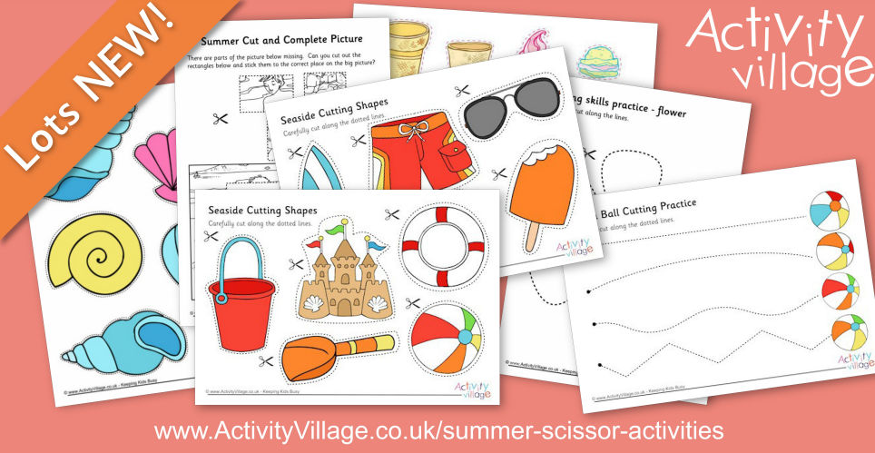 Adding to our Summer Scissor Skills Worksheets Adding to our Summer Scissor Skills Worksheets