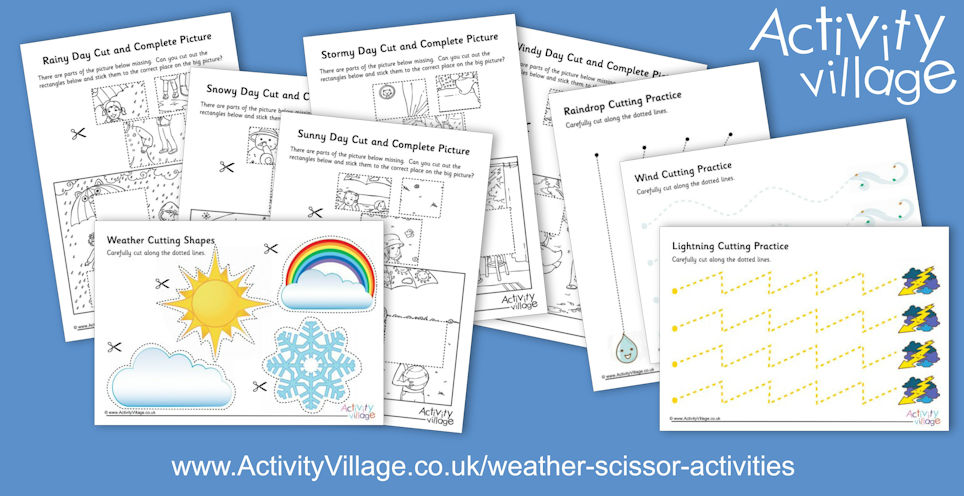 Adding to our Weather Scissor Activities