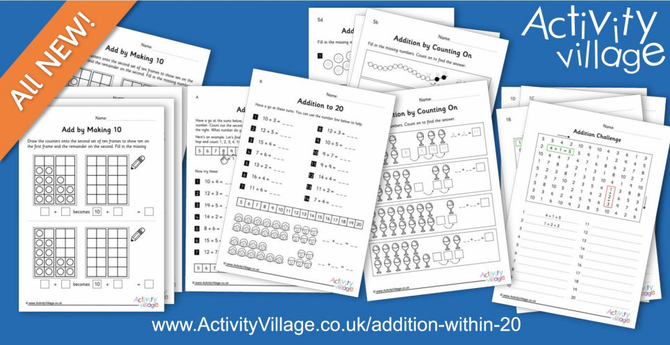 All Sorts Of Fun New Worksheets For Addition Within 20