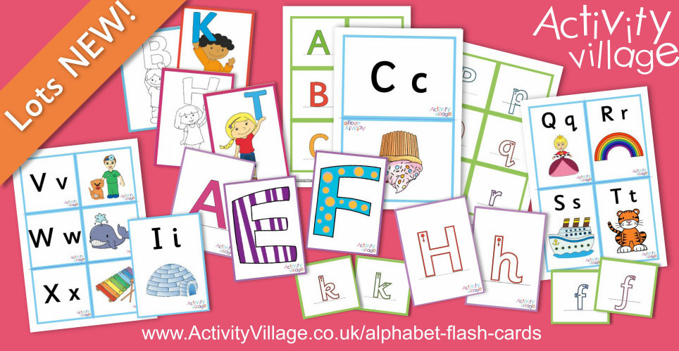 All Sorts of New Alphabet Flash Cards to Choose From...