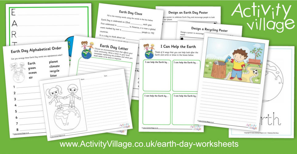 All Sorts of New Earth Day Worksheets...