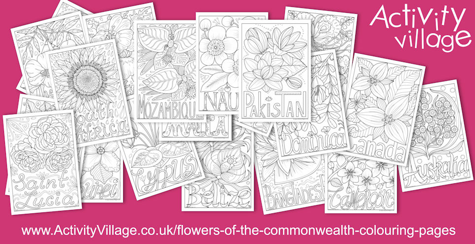 All the Flowers of the Commonwealth to Colour...