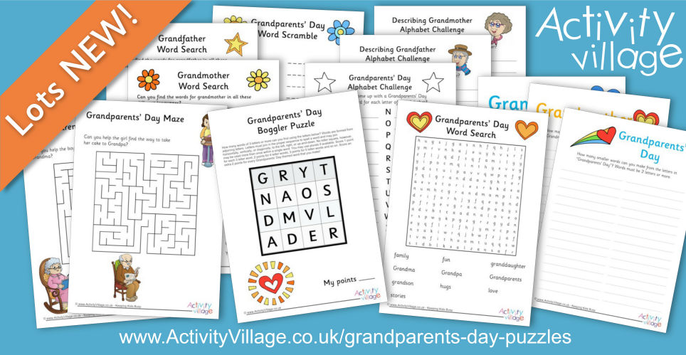 An Abundance of Lovely New Puzzles for Grandparents' Day