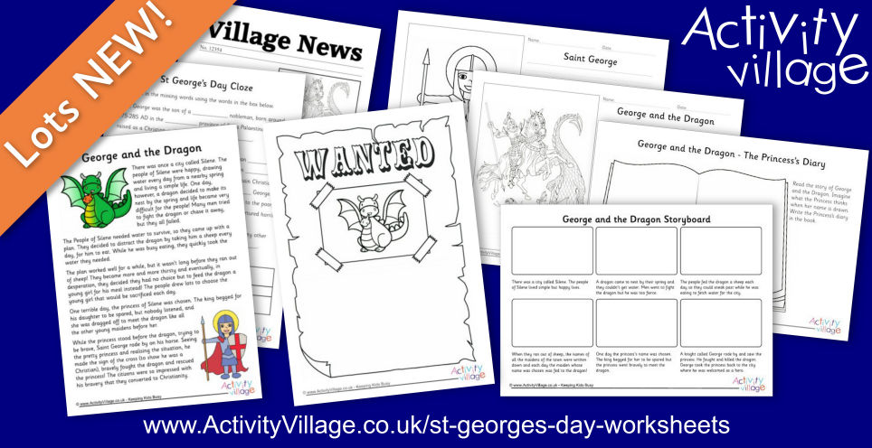 An Exciting New Collection of Worksheets for St George's Day