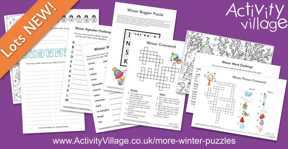 And Lots More Winter Puzzles for the Kids!