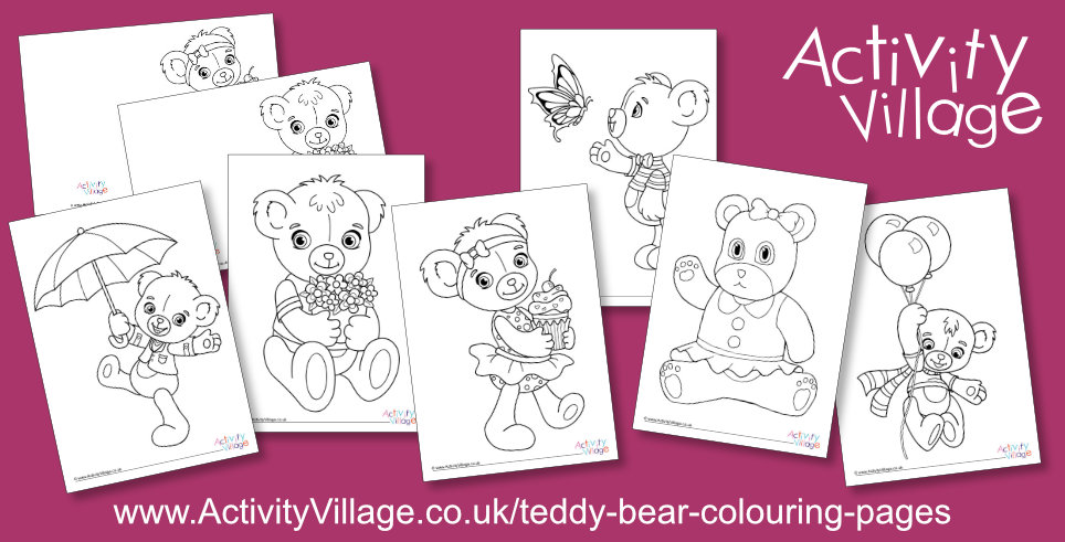 New Teddy Bear Colouring Pages! New Teddy Bear Colouring Pages!