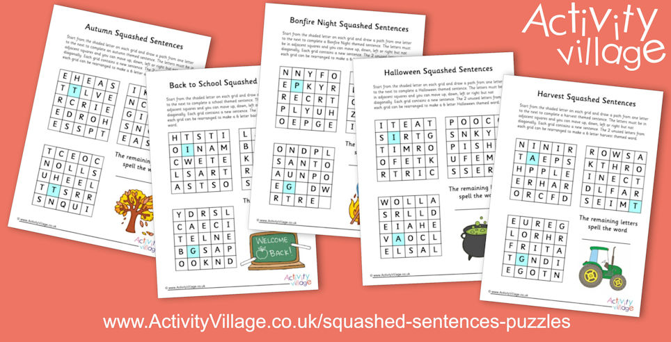Another Batch of Squashed Sentences Puzzles Another Batch of Squashed Sentences Puzzles