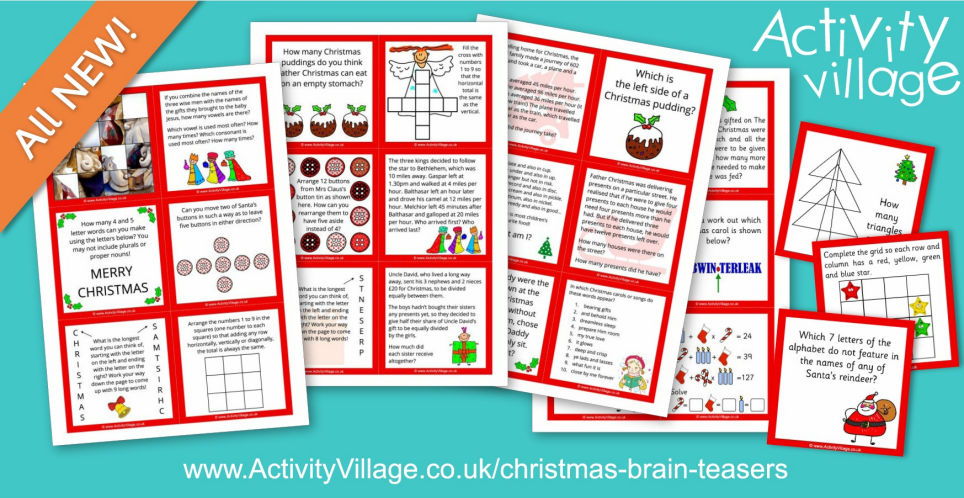 Brand New Christmas Brain Teasers, Guaranteed to Challenge! Brand New Christmas Brain Teasers, Guaranteed to Challenge!