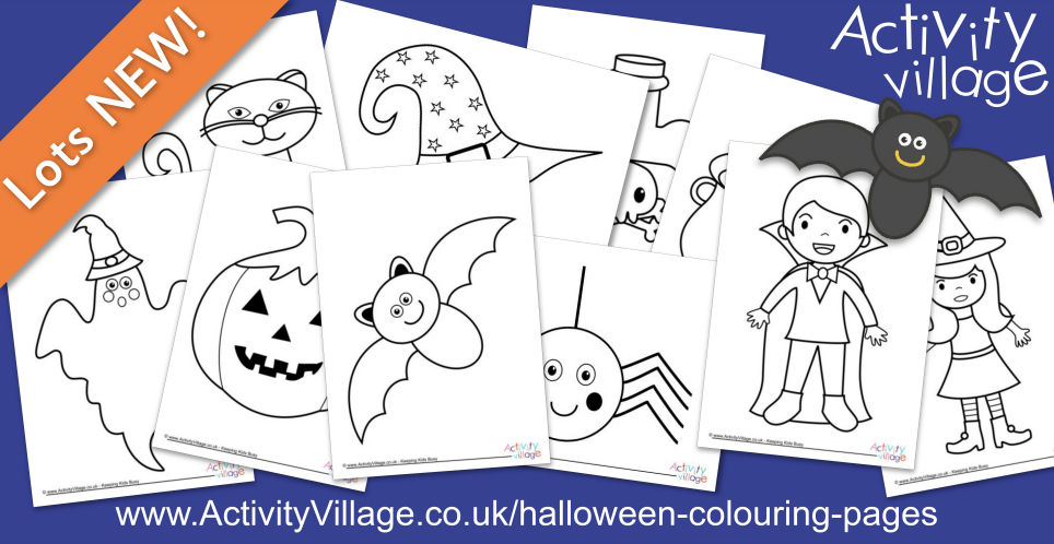 Brand New Halloween Colouring Pages