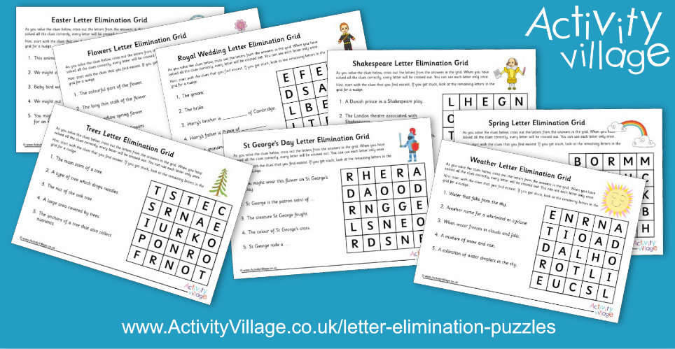 Brand New Letter Elimination Puzzles Brand New Letter Elimination Puzzles