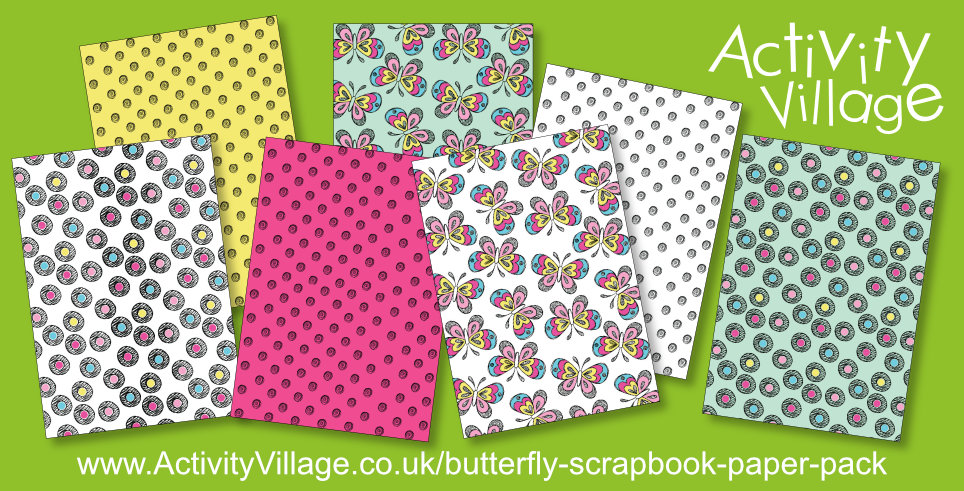 A New Butterfly Scrapbook Paper Pack A New Butterfly Scrapbook Paper Pack
