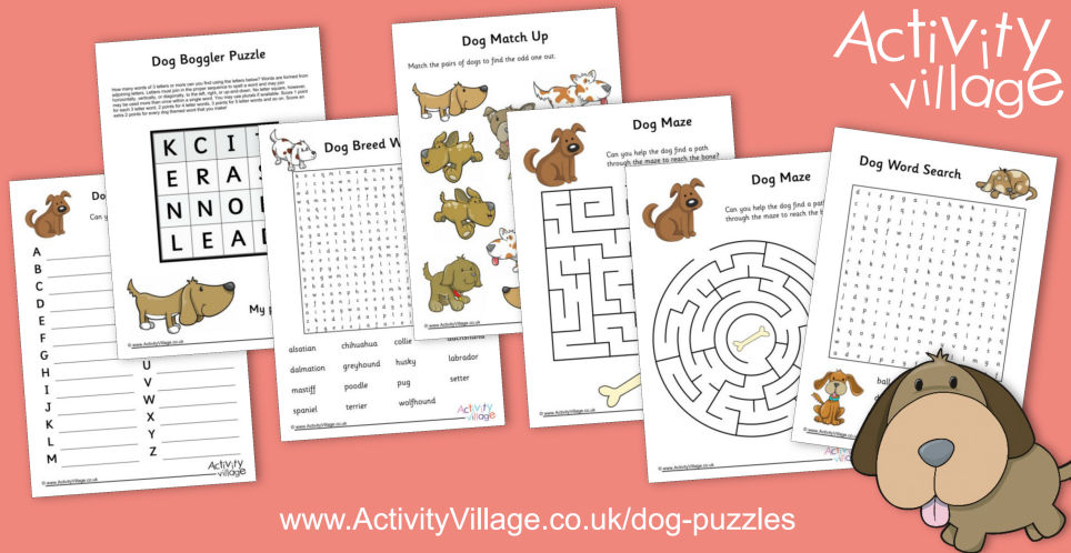 Challenge The Kids To Some Of Our New Dog Puzzles!