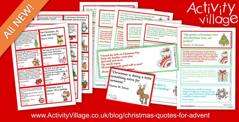 Christmas Quotes Lunch Box Notes and Bookmarks for Advent Christmas Quotes Lunch Box Notes and Bookmarks for Advent