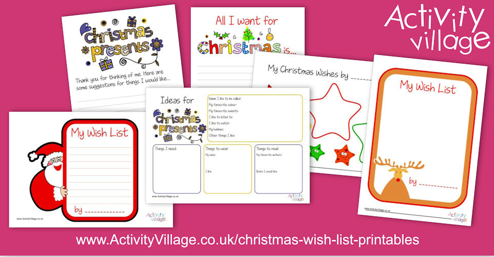 Christmas Wish List Printables Christmas Wish List Printables