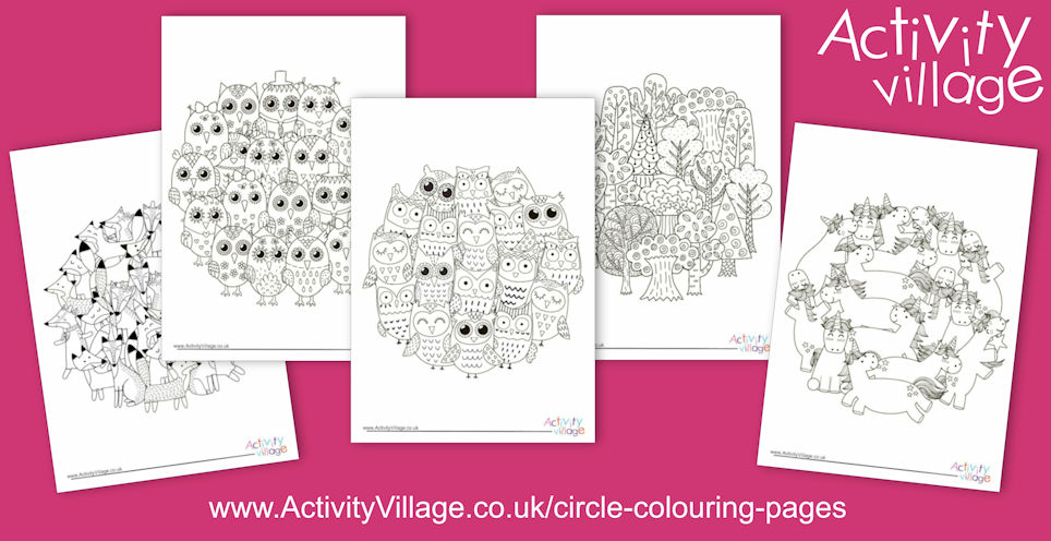Lovely New Circle Colouring Pages