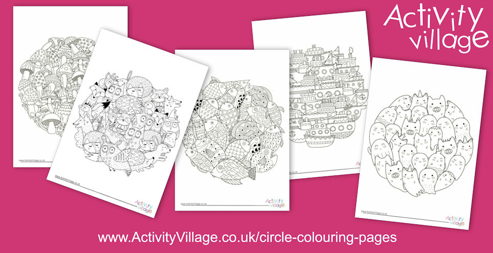 A Second Batch of Circle Colouring Pages A Second Batch of Circle Colouring Pages