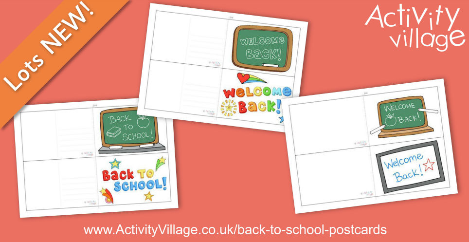 Useful New Back to School Postcards to Print and Send