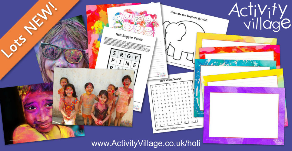 Colourful Fun for the Hindu Spring Festival of Holi Colourful Fun for the Hindu Spring Festival of Holi