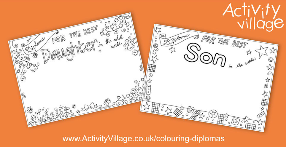 Adding to our Colouring Diplomas... Adding to our Colouring Diplomas...