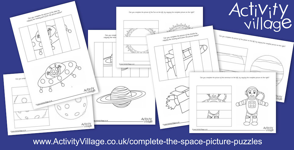 New Complete the Space Picture Puzzles New Complete the Space Picture Puzzles