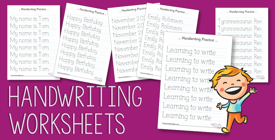 New! Create Your Own Handwriting Worksheets...