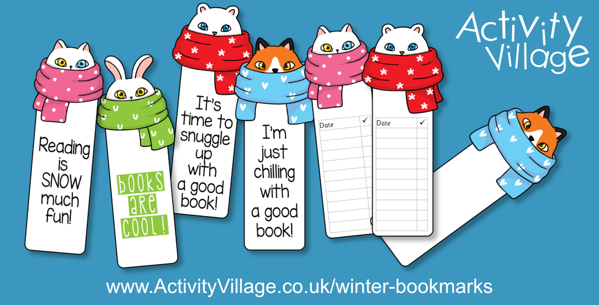 Cute New Winter Bookmarks Cute New Winter Bookmarks