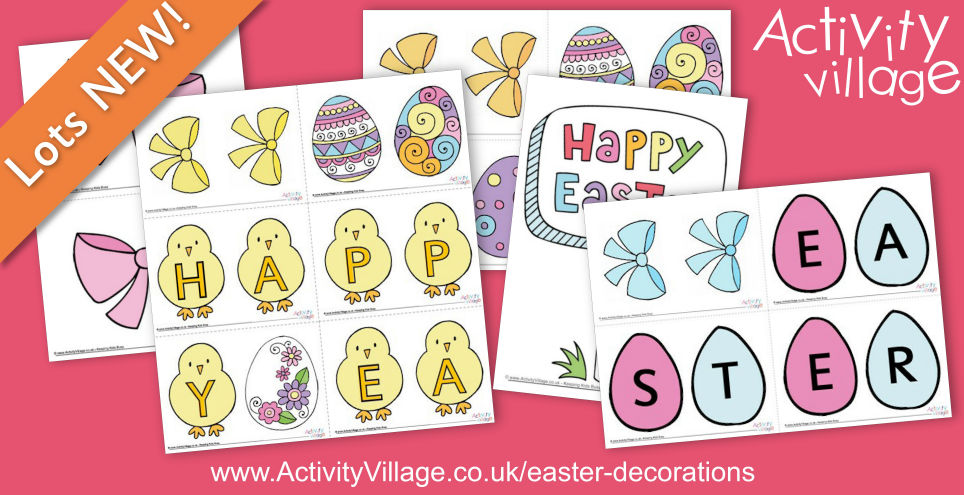 Decorate the House for Easter with our Lovely New Banners and Posters!