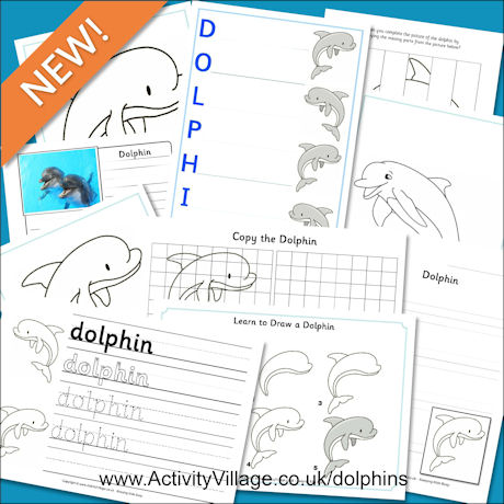 And Even More Dolphin Printables...