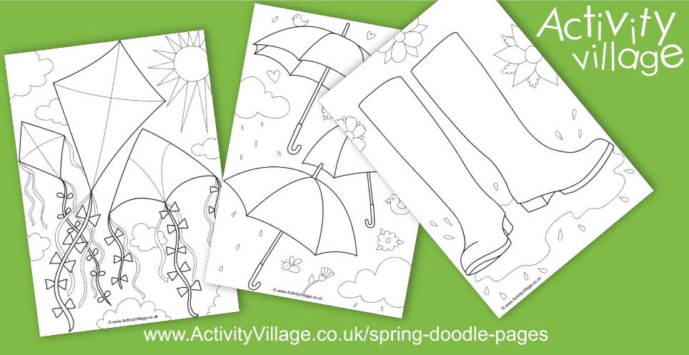 Doodle Some Designs With Our Latest Spring Doodle Pages Doodle Some Designs With Our Latest Spring Doodle Pages