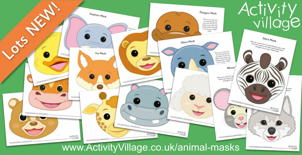 Dress Up Fun with our New Printable Animal Masks Dress Up Fun with our New Printable Animal Masks