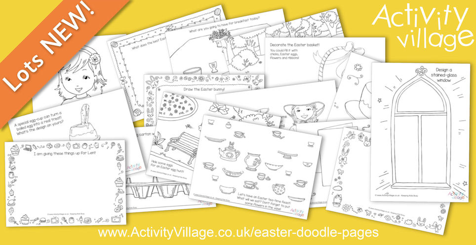 Easter Doodle Pages to Encourage Imagination Easter Doodle Pages to Encourage Imagination