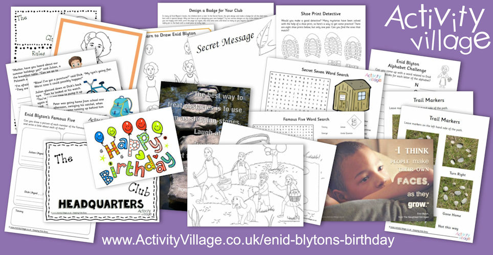 Celebrate Enid Blyton's Birthday ... Celebrate Enid Blyton's Birthday ...