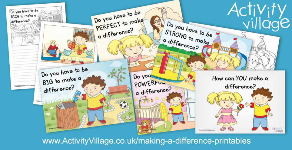 Expanding Our New Making A Difference Topic With Printables For Younger Children
