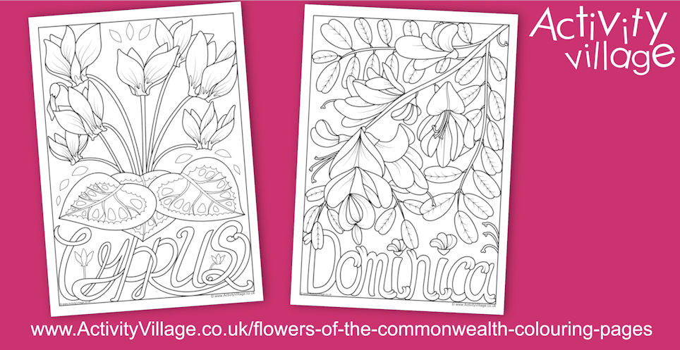 Flowers of the Commonwealth - Cyprus and Dominica Flowers of the Commonwealth - Cyprus and Dominica