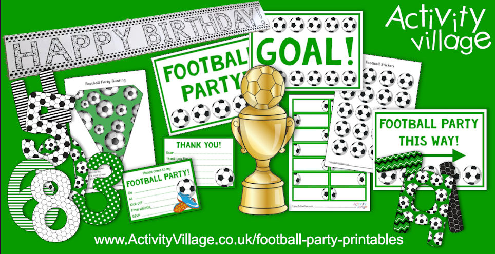 New Printables for your Football Party!