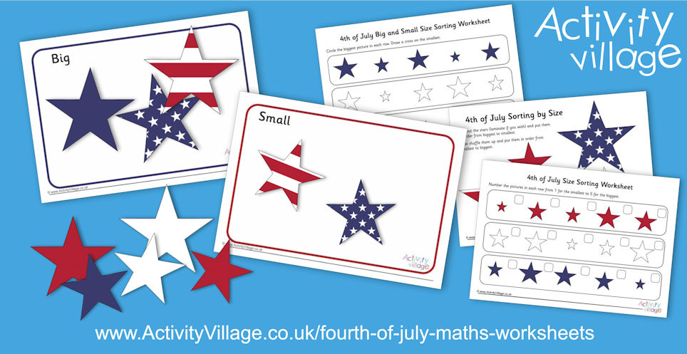 New Sorting Activities for Fourth of July