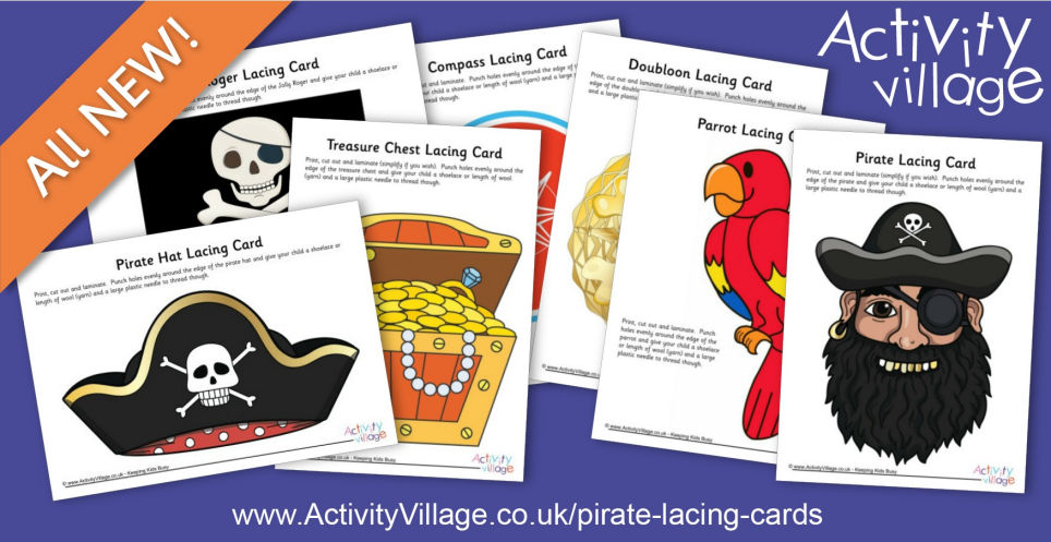 Fun For Little Ones With Our New Pirate Lacing Cards Fun For Little Ones With Our New Pirate Lacing Cards