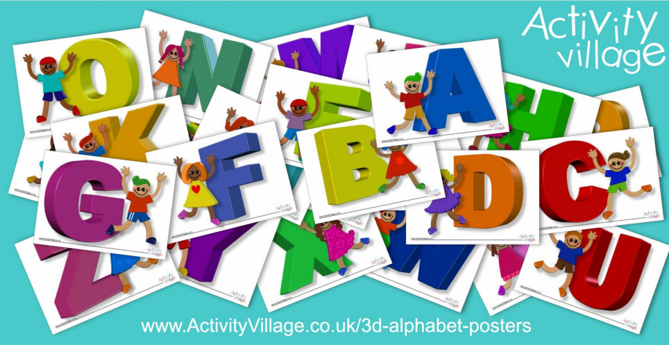 Fun New 3D Alphabet Posters Fun New 3D Alphabet Posters
