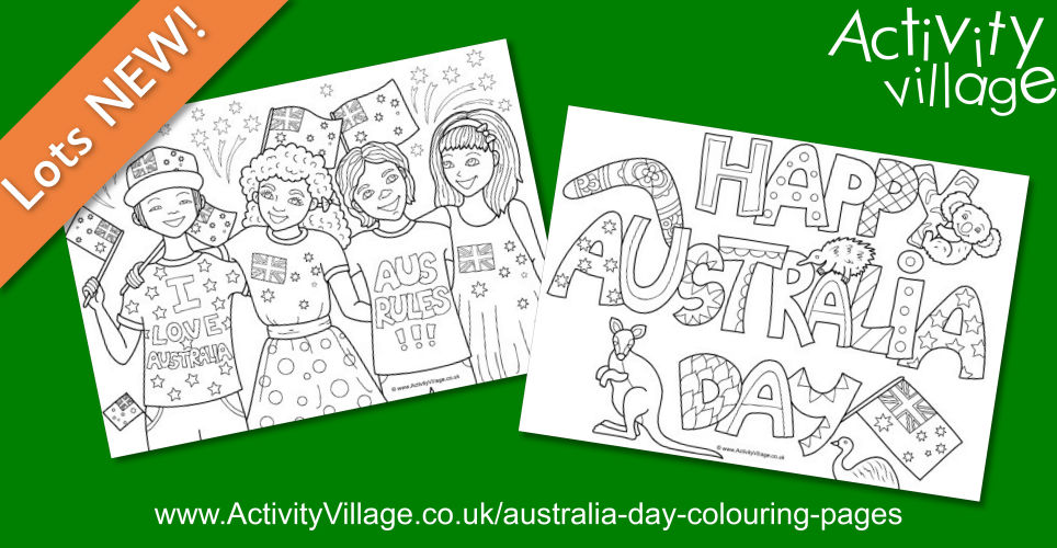 Fun New Colouring Pages for Australia Day Fun New Colouring Pages for Australia Day