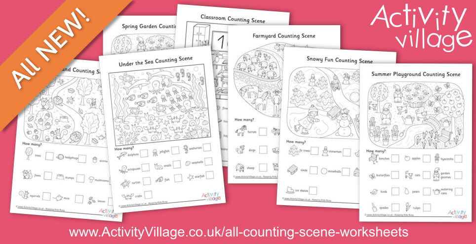 Fun New Counting Scene Worksheets