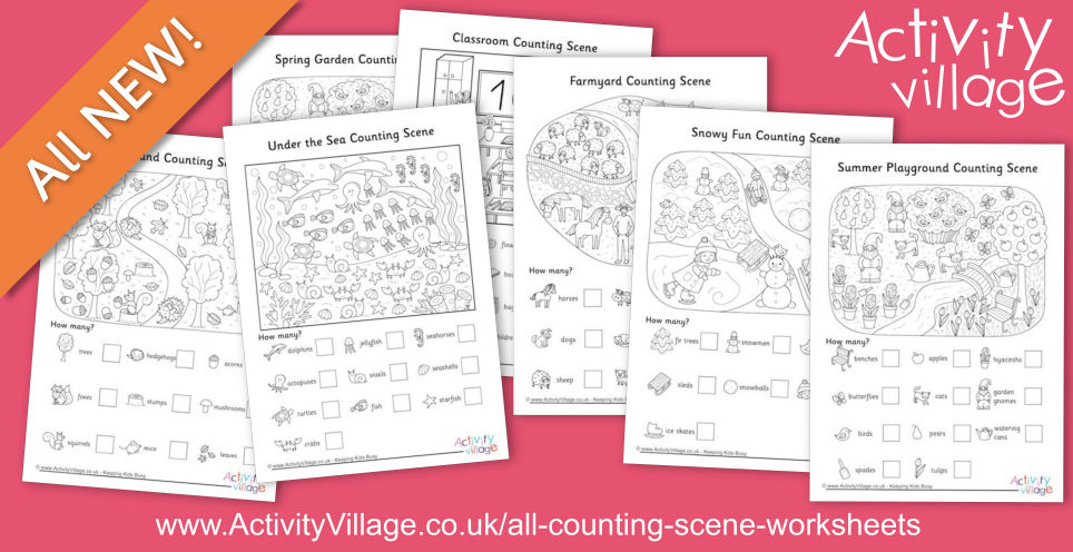 Fun New Counting Scene Worksheets Fun New Counting Scene Worksheets