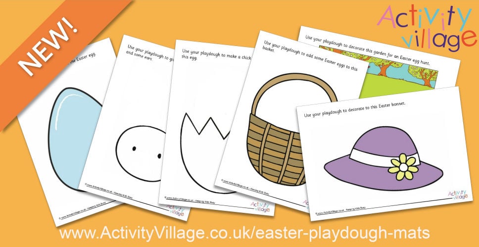 Fun New Easter Playdough Mats