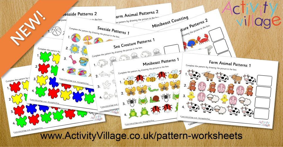 Fun New Pattern Worksheets Fun New Pattern Worksheets