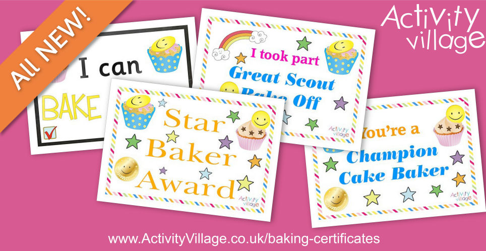 Fun New Printable Certificates for Your Champion Bakers!