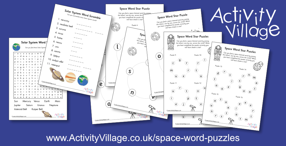 Fun New Word Puzzles with a Space Theme Fun New Word Puzzles with a Space Theme
