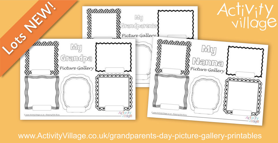 Fun Picture Gallery Printables for Grandparents' Day Fun Picture Gallery Printables for Grandparents' Day