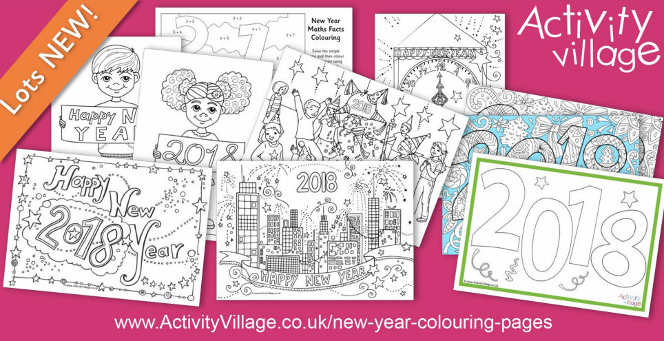 Gearing Up For 2018 With These New Year Colouring Pages Gearing Up For 2018 With These New Year Colouring Pages
