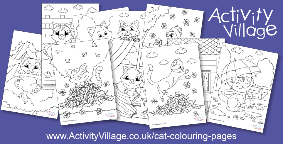 Gorgeous New Cat Colouring Pages!