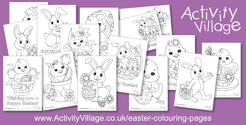 Gorgeous New Easter Colouring Pages!