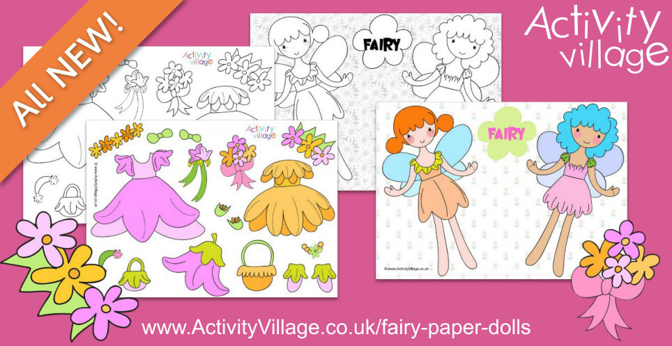 Gorgeous New Fairy Paper Dolls